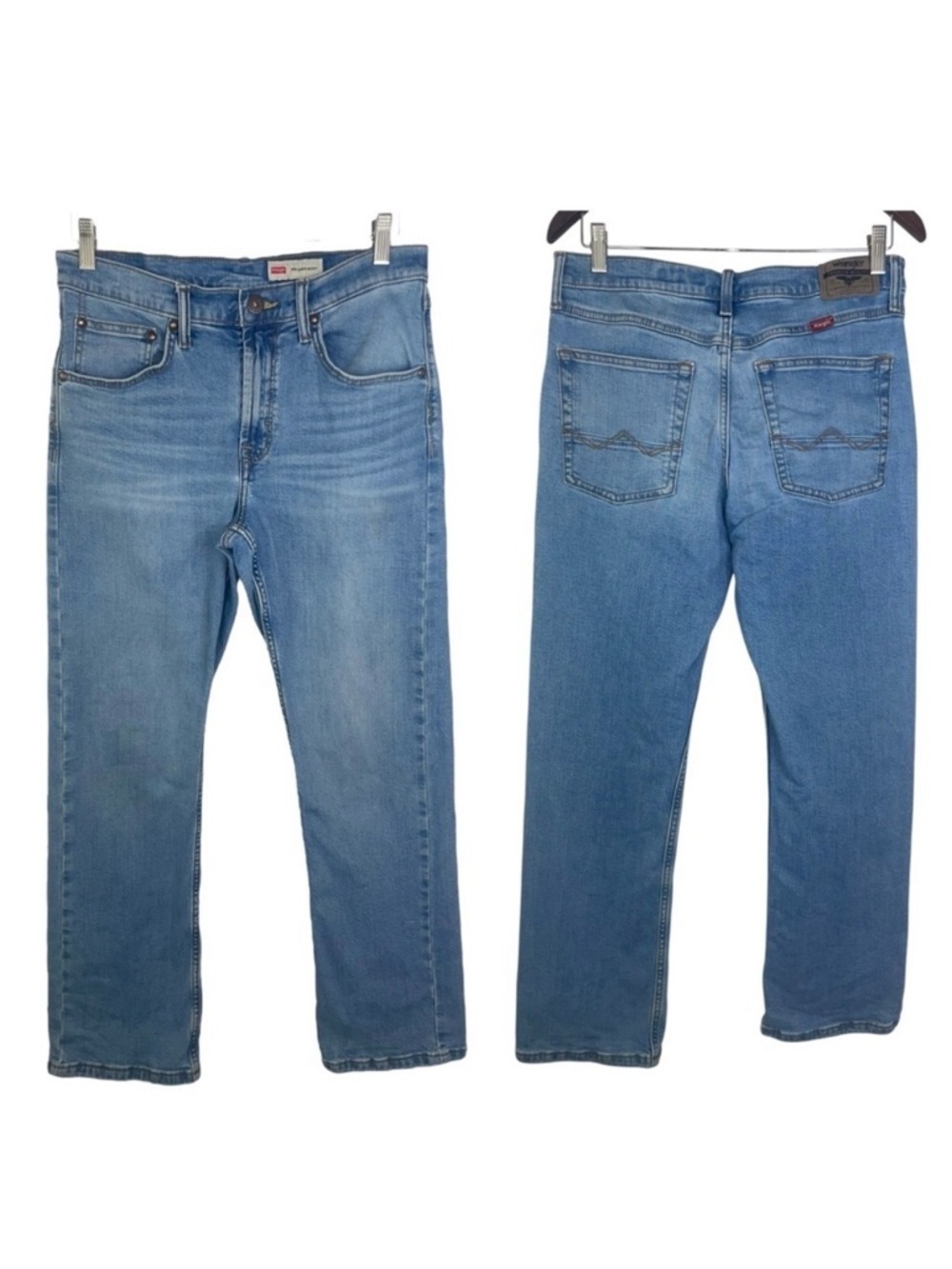 Wrangler relaxed bootcut jeans denim western country rodeo blue casual men’s 29